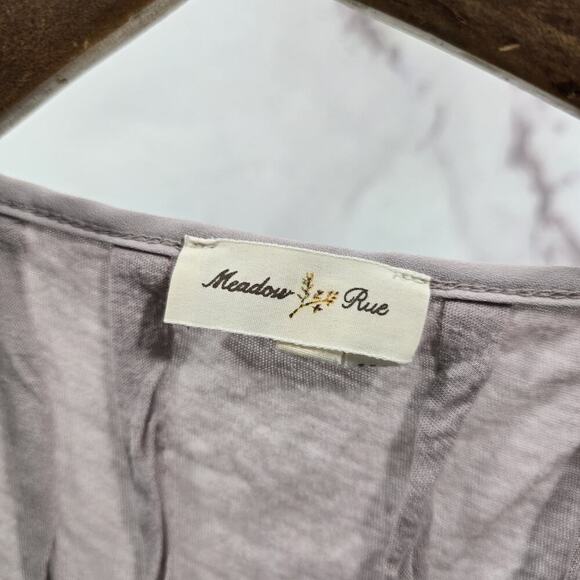 Anthropologie Top Womens Medium Purple Tank Lavender Meadow Rue - Picture 3 of 11